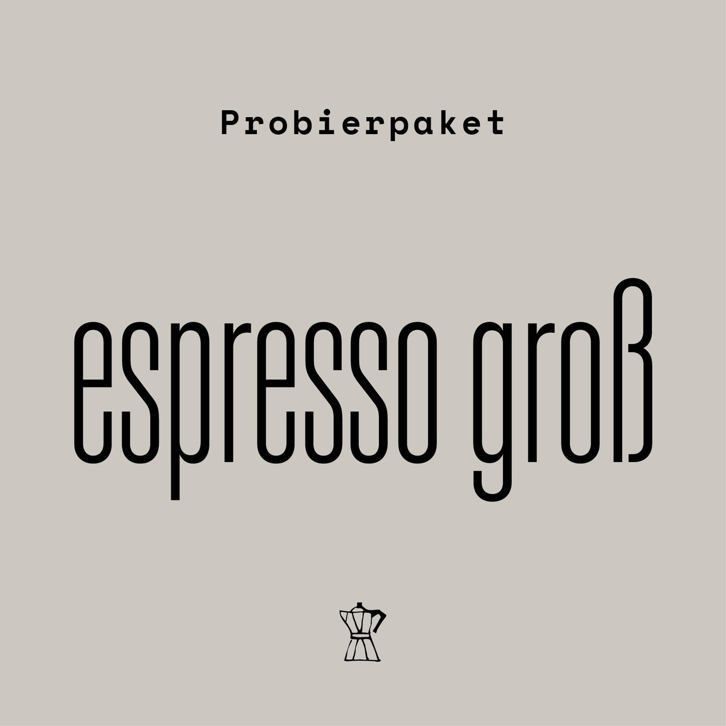 Geschenkpaket - Espresso - groß